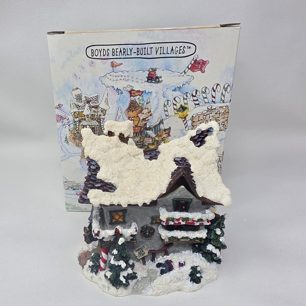 Boyds Bearly-Built Villages Mooselfluff's Ski Chalet Kringle's Village 19037